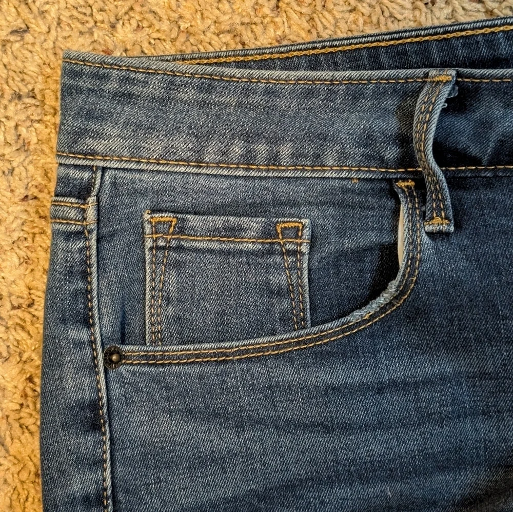 Pop Icon Skinny Old Navy High Rise Distressed Skinny Jeans Sz 16 Long